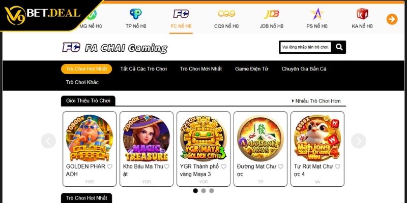 Giới thiệu đôi nét về sảnh game nổ hũ Fa Chai V9BET