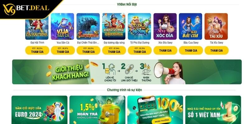 V9Bet hoạt động mạnh mẽ tại khu vực châu Á